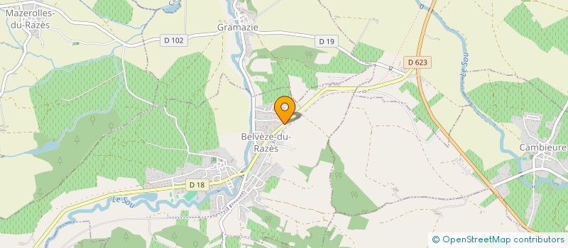 localisation de l'entreprise SCI PUEYO LAFONT  BELVEZE-DU-RAZES