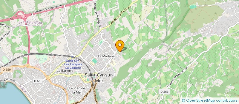 localisation de l'entreprise SCI PUGET 56 à SAINT-CYR-SUR-MER