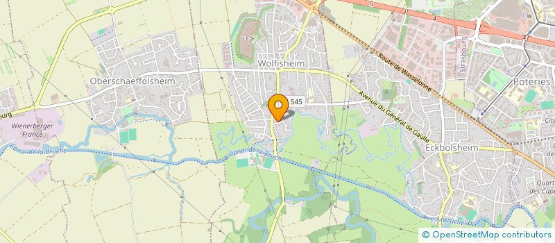 localisation de l'entreprise SCI PUHL  WOLFISHEIM