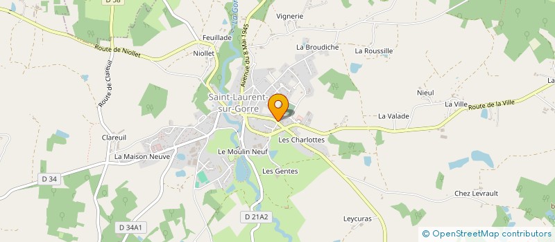 localisation de l'entreprise SCI PUIGROS  SAINT-LAURENT-SUR-GORRE