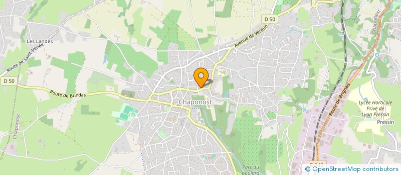 localisation de l'entreprise SCI PUISSANCE 10  CHAPONOST