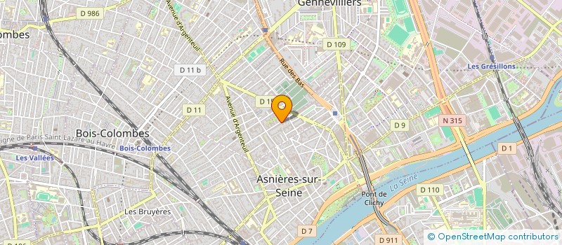 localisation de l'entreprise SCI PUISSANCE 4 à ASNIERES-SUR-SEINE