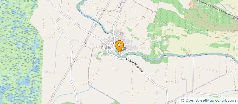 localisation de l'entreprise SCI PUISSERGUIER  POILHES