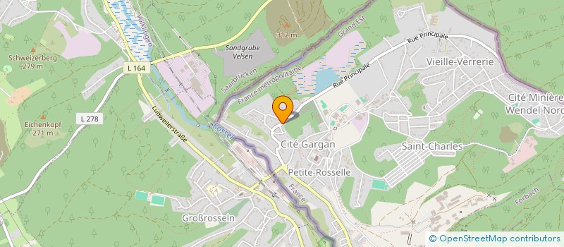 localisation de l'entreprise SCI PUITS STEPHANIE  PETITE-ROSSELLE