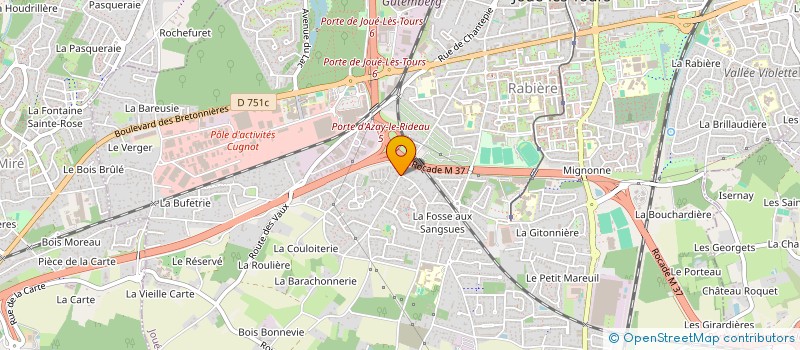 localisation de l'entreprise SCI PUJOL  JOUE-LES-TOURS