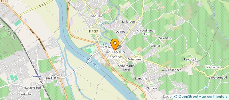 localisation de l'entreprise SCI PUJOLS  CADILLAC-SUR-GARONNE