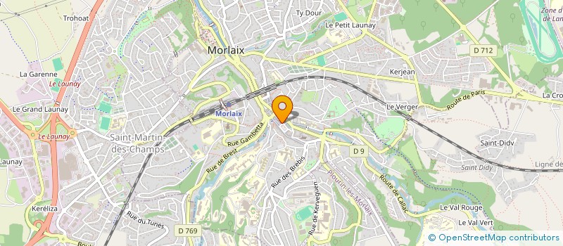 localisation de l'entreprise SCI PULCHERIE  MORLAIX