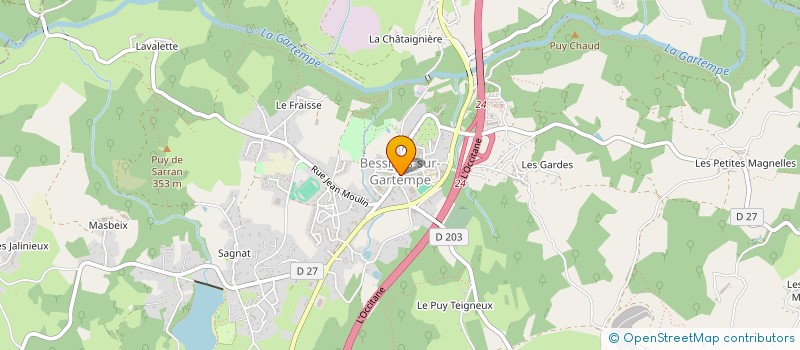 localisation de l'entreprise SCI PUMA  BESSINES-SUR-GARTEMPE