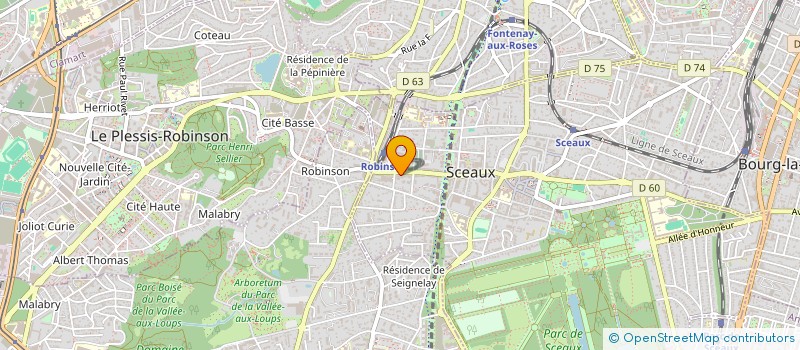 localisation de l'entreprise SCI PUNTARASA 12 à SCEAUX