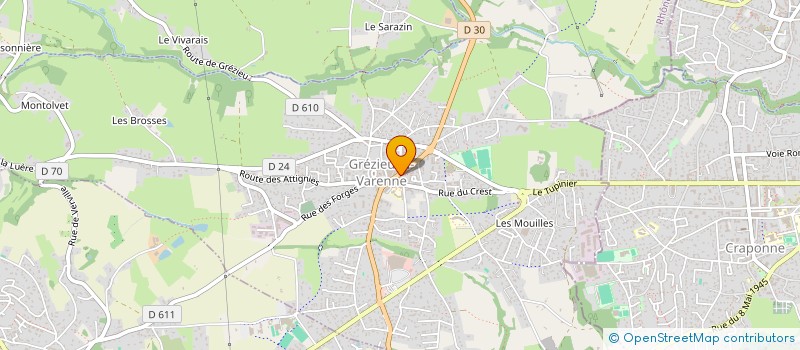 localisation de l'entreprise SCI PURPLE  GREZIEU-LA-VARENNE