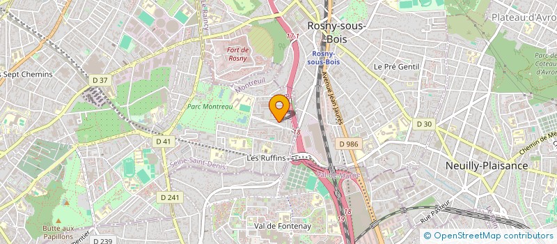 localisation de l'entreprise SCI PURPLE HAZE à MONTREUIL