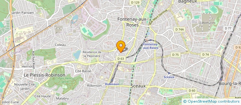 localisation de l'entreprise SCI PUTEAUX VERDUN  FONTENAY AUX ROSES