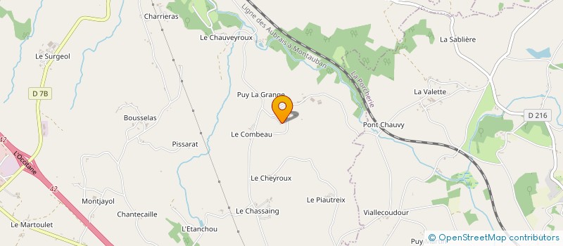 localisation de l'entreprise SCI PUY DE LA GRANGE  SAINT-GERMAIN-LES-BELLES