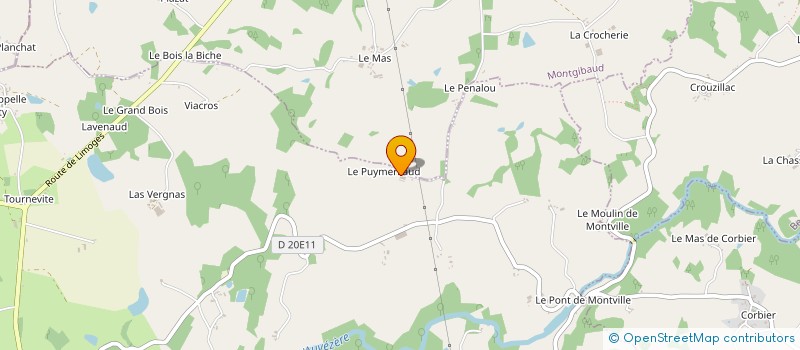 localisation de l'entreprise SCI PUY MERLIAUD  LUBERSAC