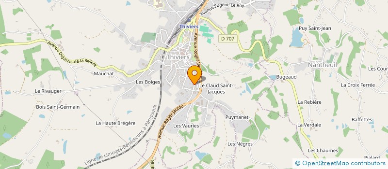 localisation de l'entreprise SCI PUYBAREAU  NANTHEUIL