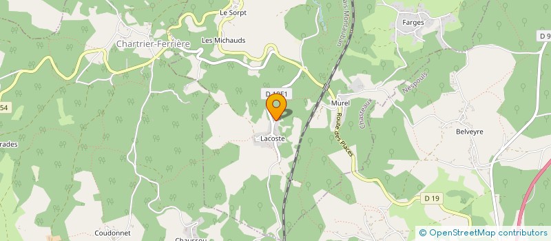 localisation de l'entreprise SCI PUYI  CHARTRIER-FERRIERE