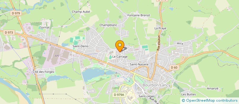 localisation de l'entreprise SCI PUZENAT TENAILLE à BOURBON-LANCY
