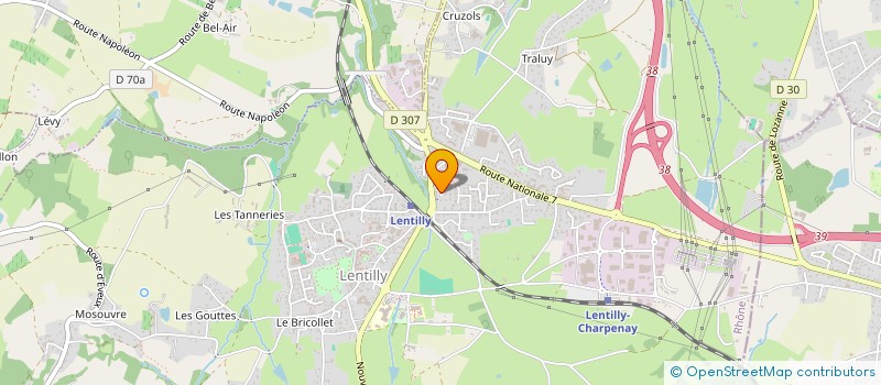 localisation de l'entreprise SCI PUZZLE  LENTILLY