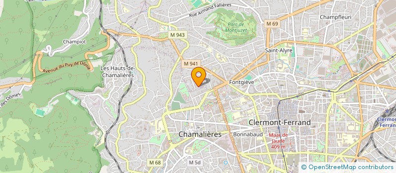 localisation de l'entreprise SCI PV  CLERMONT-FERRAND