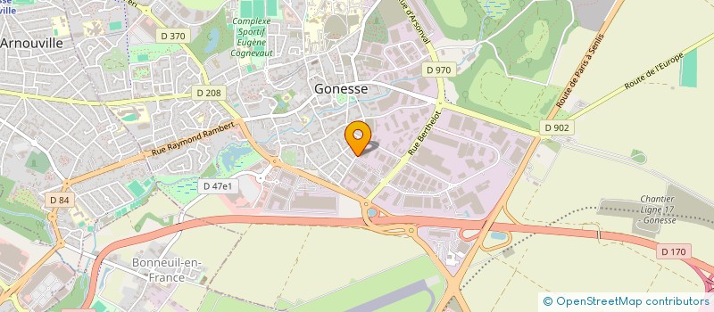 localisation de l'entreprise SCI PVA8 LA CALARDE  GONESSE