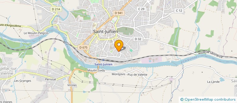 localisation de l'entreprise SCI PVB à SAINT-JUNIEN