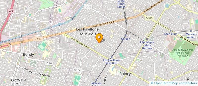localisation de l'entreprise SCI PVC à LES PAVILLONS-SOUS-BOIS