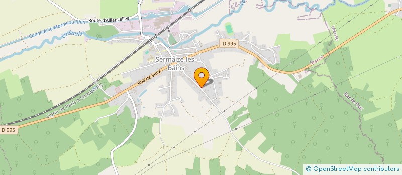 localisation de l'entreprise SCI PVCM  SERMAIZE-LES-BAINS