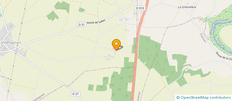 localisation de l'entreprise SCI PVDV à SALLES-DE-VILLEFAGNAN