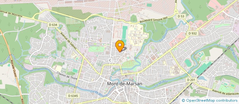 localisation de l'entreprise SCI PVHB à MONT-DE-MARSAN