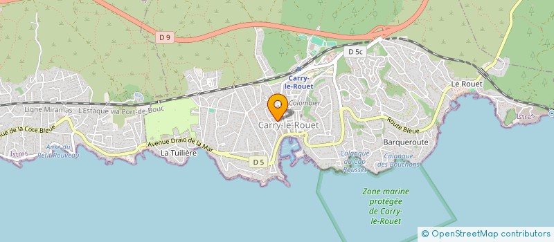 localisation de l'entreprise SCI PVIMMOBILIER13  CARRY-LE-ROUET