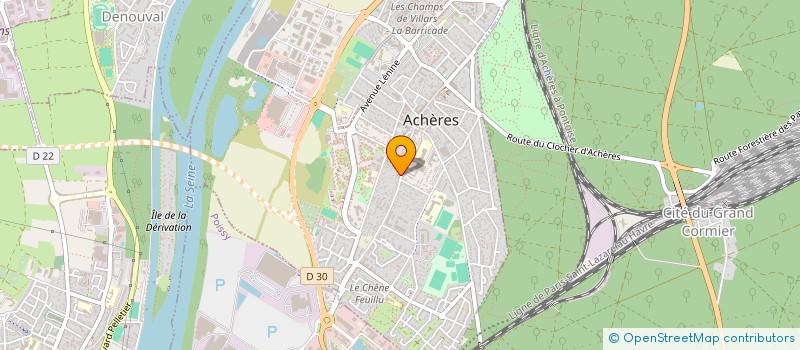 localisation de l'entreprise SCI PVJN  ACHERES