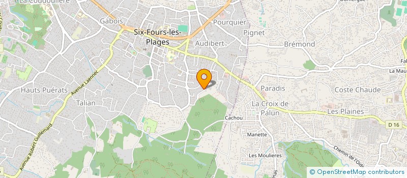localisation de l'entreprise SCI PVM à SIX-FOURS-LES-PLAGES