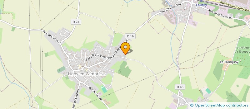 localisation de l'entreprise SCI PVME  LIGNY-EN-CAMBRESIS