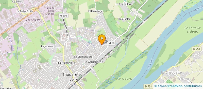 localisation de l'entreprise SCI PVPJ  THOUARE-SUR-LOIRE