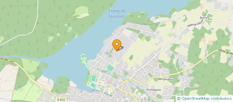 localisation de l'entreprise SCI PVS  SOUSTONS