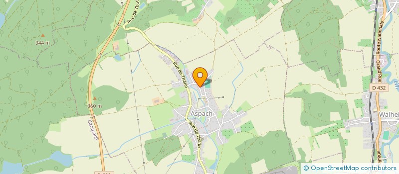 localisation de l'entreprise SCI PW  ASPACH