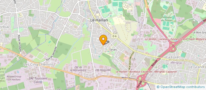 localisation de l'entreprise SCI PW PATRIMOINE  LE HAILLAN