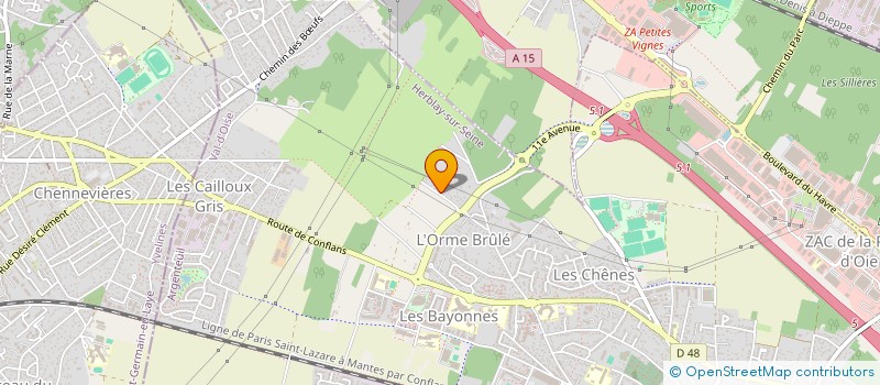 localisation de l'entreprise SCI PWM  HERBLAY-SUR-SEINE