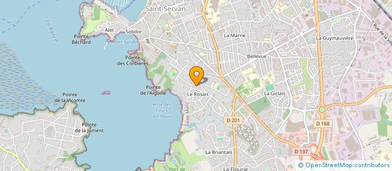 localisation de l'entreprise SCI PY.  SAINT-MALO