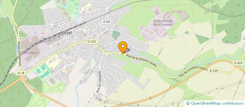 localisation de l'entreprise SCI PYA  VITTEL