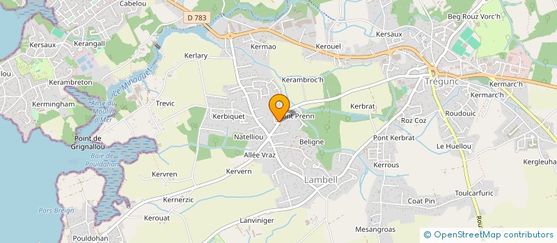 localisation de l'entreprise SCI PYAM  TREGUNC