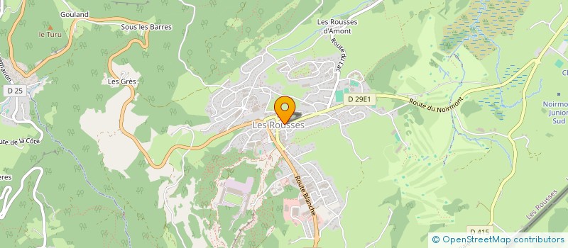 localisation de l'entreprise SCI PYANET  LES ROUSSES