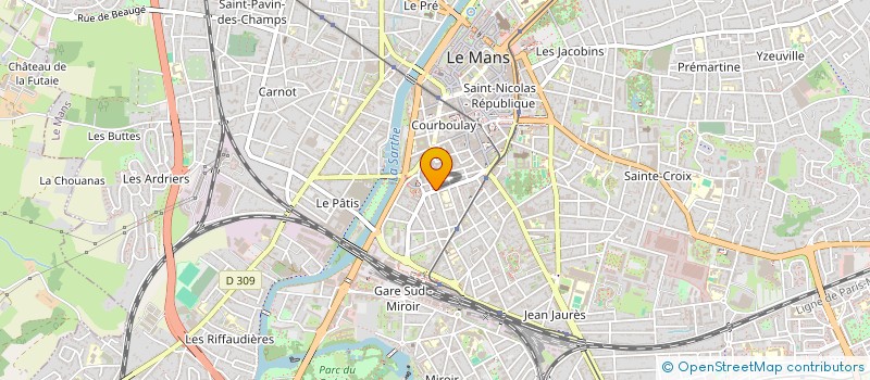 localisation de l'entreprise SCI PYBAG  LE MANS