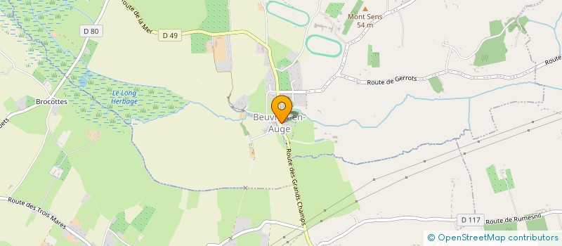 localisation de l'entreprise SCI PYC EN AUGE  BEUVRON-EN-AUGE