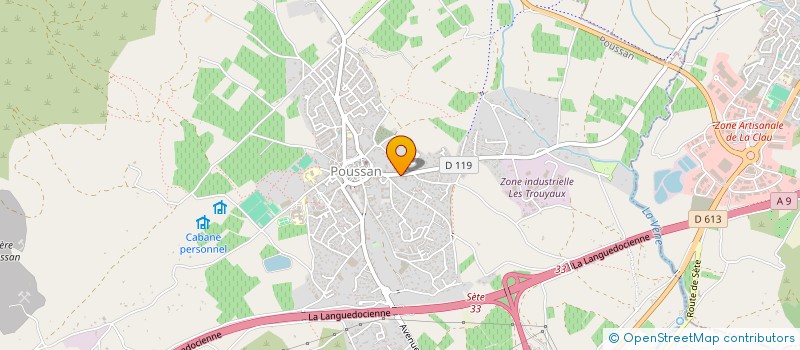 localisation de l'entreprise SCI PYEM  POUSSAN