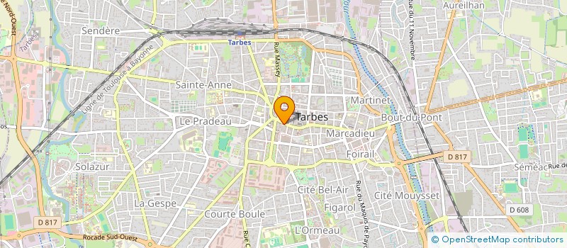 localisation de l'entreprise SCI PYGAL 2020  TARBES