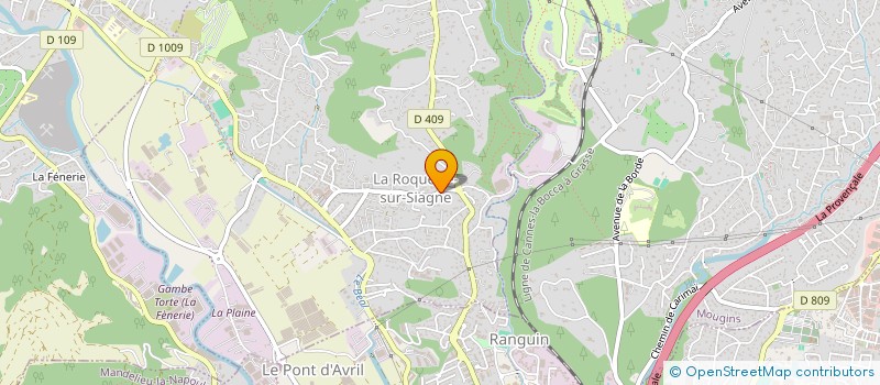 localisation de l'entreprise SCI PYLA à LA ROQUETTE-SUR-SIAGNE