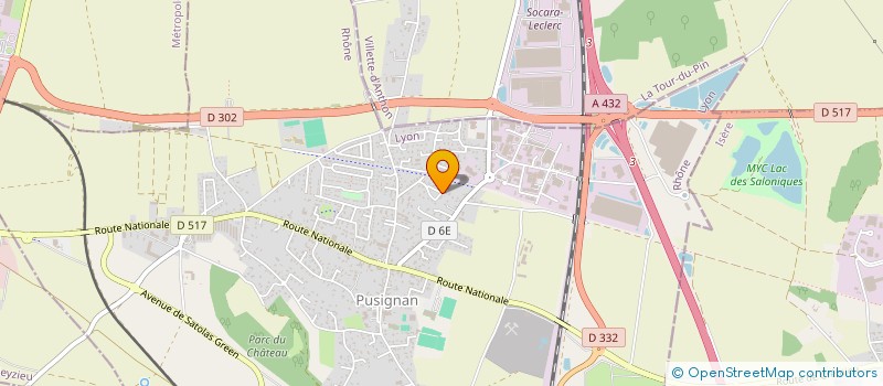 localisation de l'entreprise SCI PYLAC  PUSIGNAN