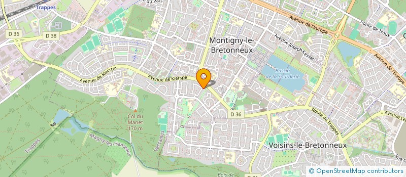 localisation de l'entreprise SCI PYMALEOS  MONTIGNY-LE-BRETONNEUX