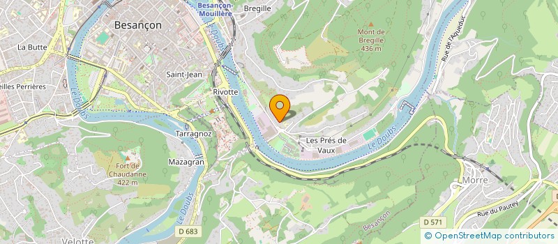 localisation de l'entreprise SCI PYMCARE  BESANCON